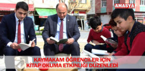 kaymakam kitap okuma etkinliği