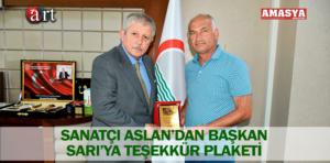 sarı sanatçı aslan plaket 1