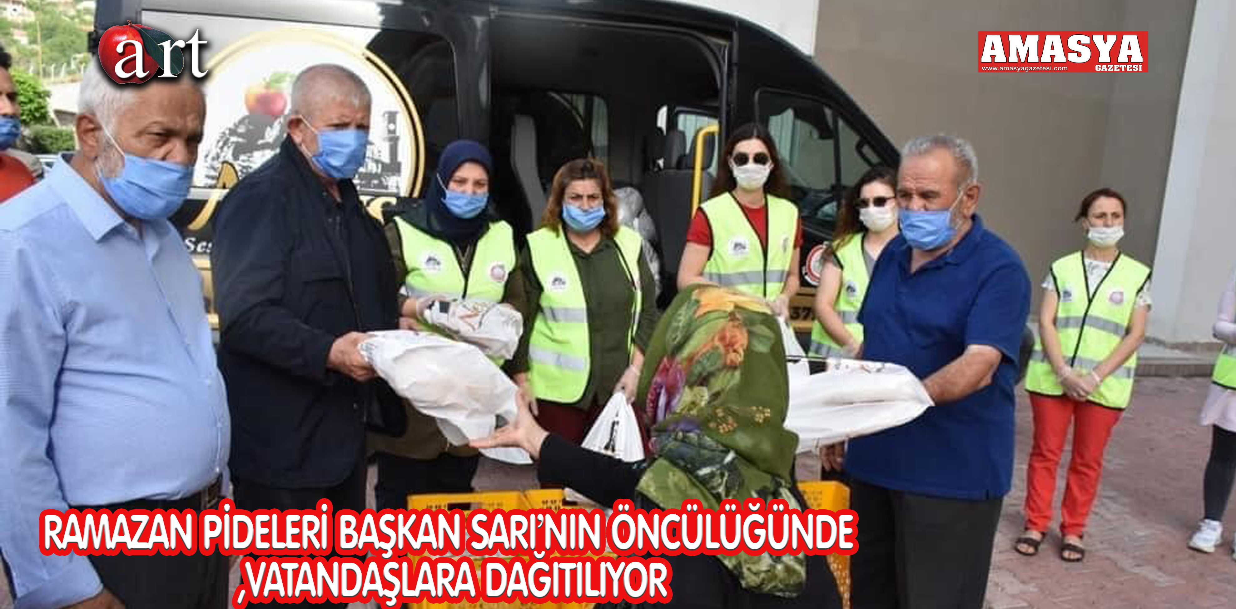 RAMAZAN PİDELERİ BAŞKAN SARI’NIN ÖNCÜLÜĞÜNDE VATANDAŞLARA DAĞITILIYOR