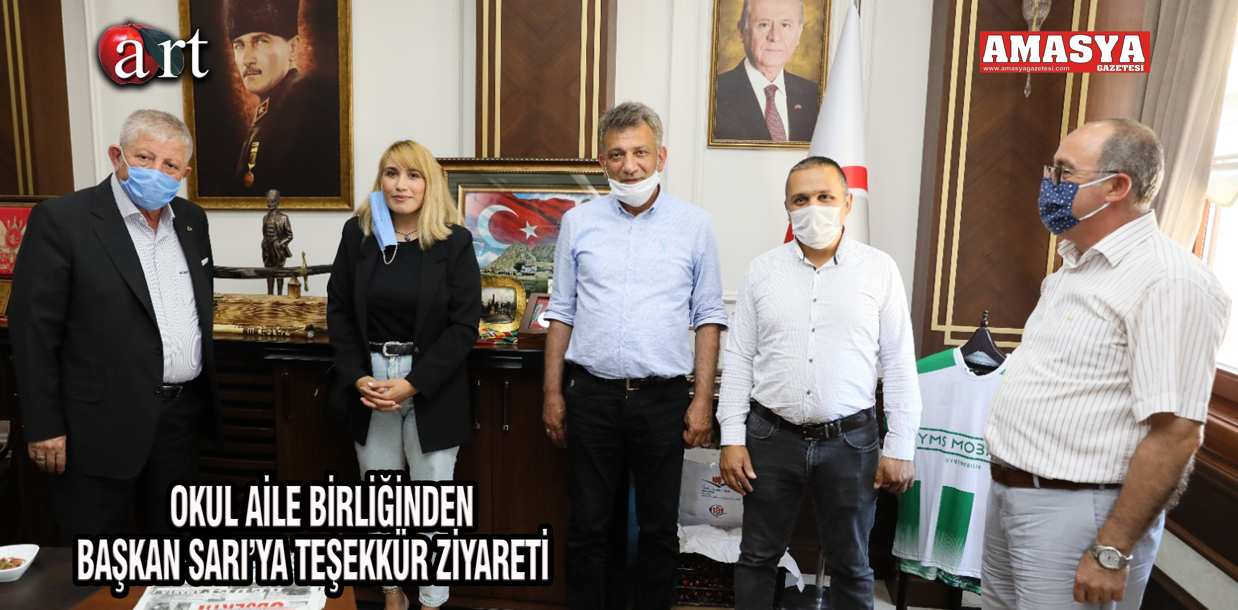 OKUL AİLE BİRLİĞİNDEN BAŞKAN SARI’YA TEŞEKKÜR ZİYARETİ