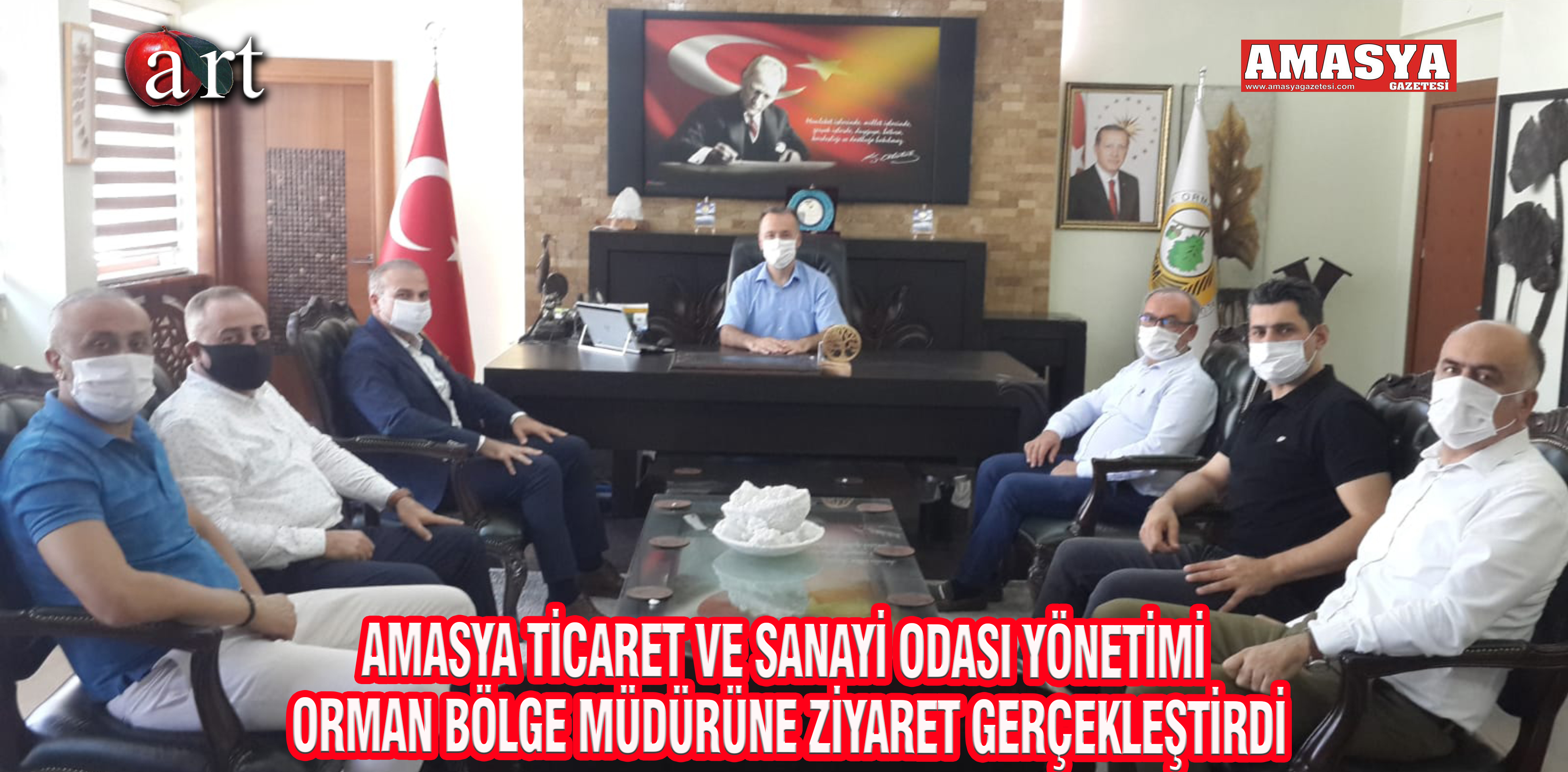AMASYA TİCARET VE SANAYİ ODASI YÖNETİMİ ORMAN BÖLGE MÜDÜRÜNE ZİYARETGERÇEKLEŞTİRDİ