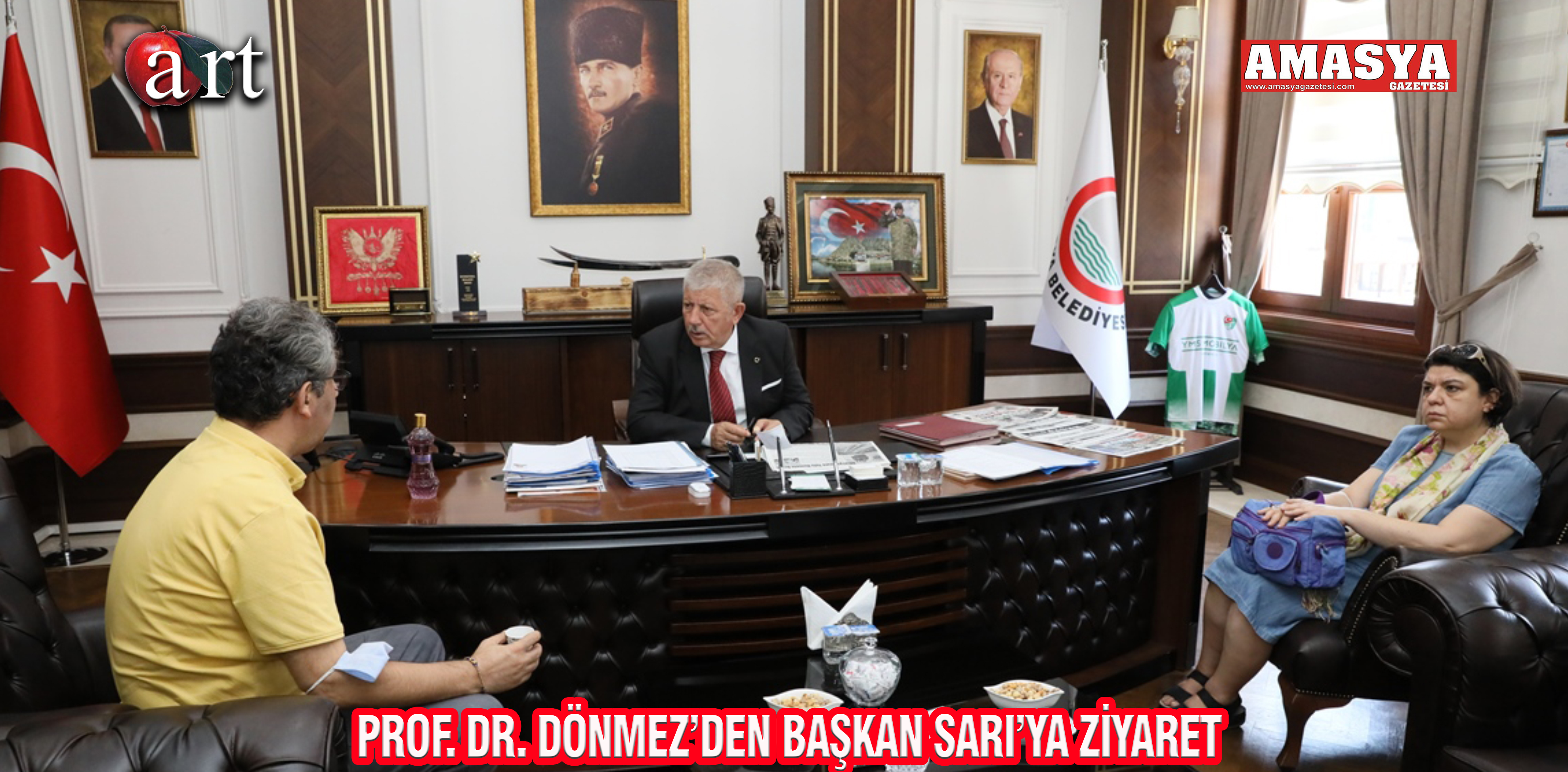 PROF. DR. DÖNMEZ’DEN BAŞKAN SARI’YA ZİYARET