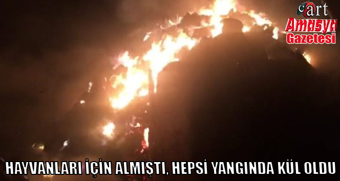 Hayvanları için almıştı, hepsi yangında kül oldu