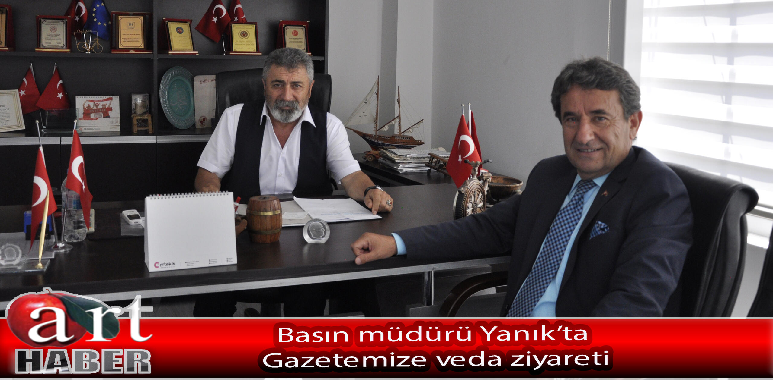 Basın müdürü Yanık’tan Gazetemize veda ziyareti