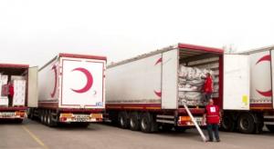 ukraynaya ilk yardım yardım tırları