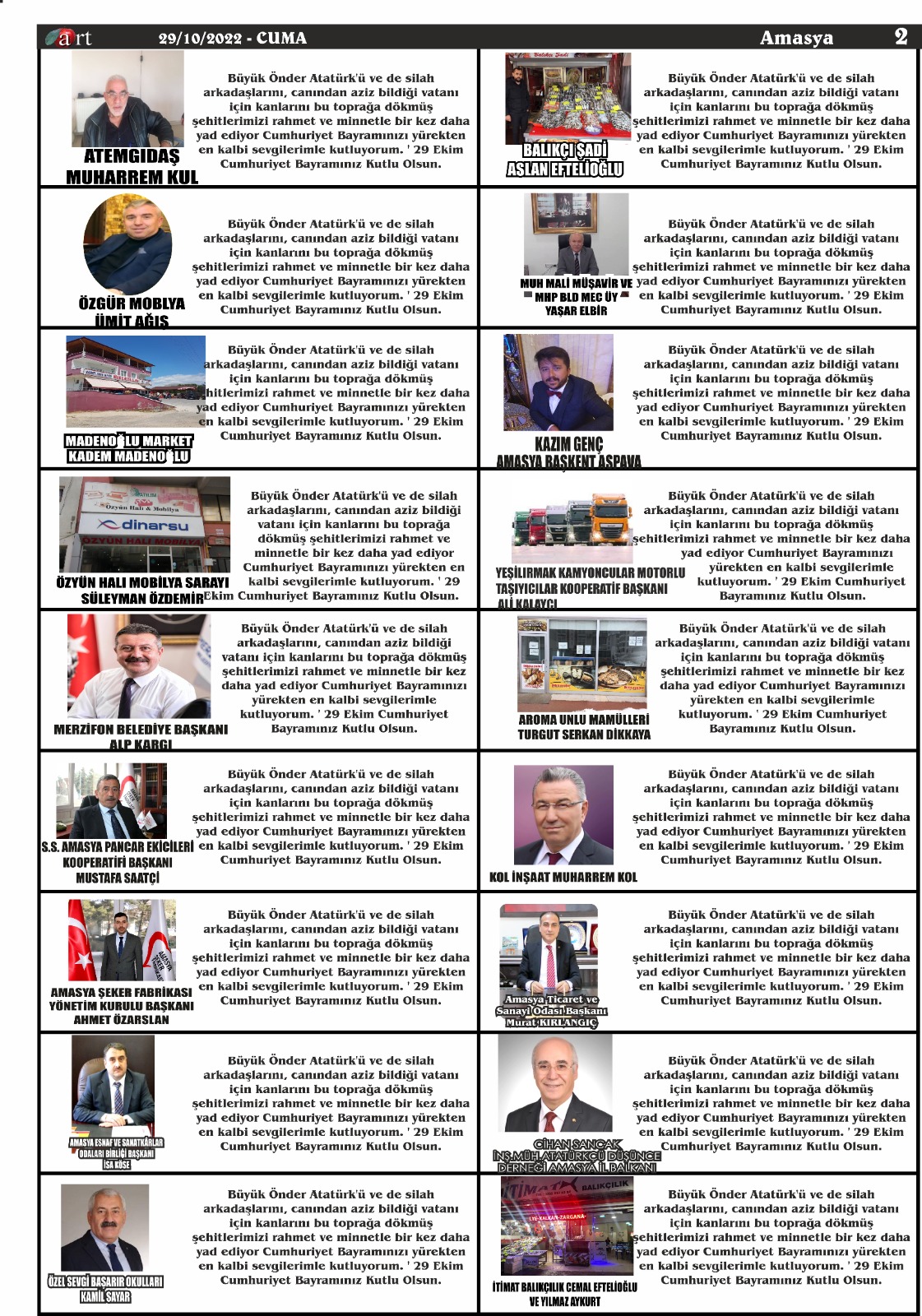 ART AMASYA GAZETESİ
